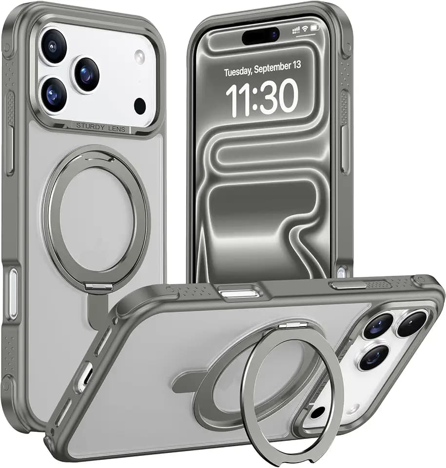 Temdan for iPhone 18 Pro Max Case/iPhone 17 Pro Max Case,360 Magnetic Stand