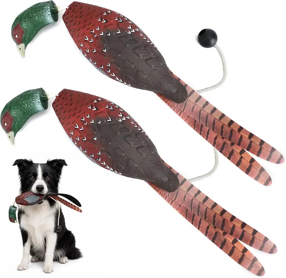 2 Pcs Dove Dummy Bumper Toys for Retriever Dog Training, Floating Waterfowl Hunting Retriever Dog Training Dummy Trainer