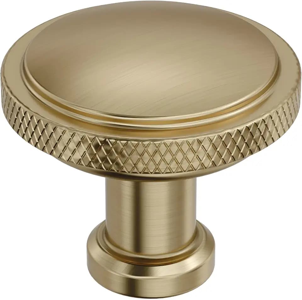 Amerock 1-1/4" Round Faraday Golden Champagne Cabinet Knob