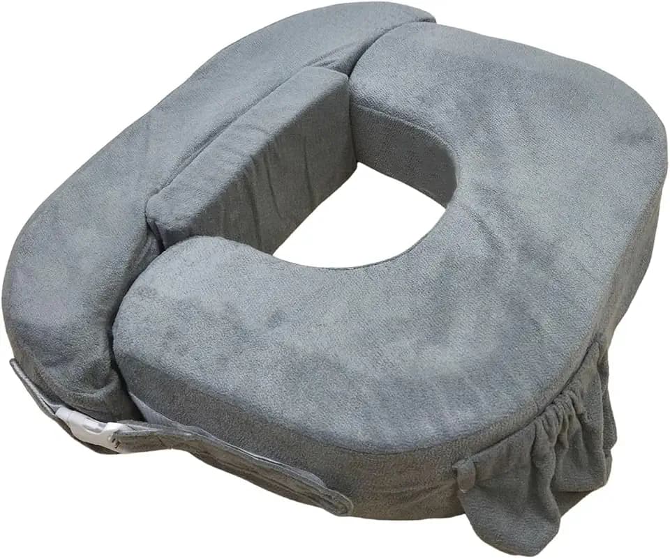 My Brest Friend Twin Nursing Pillow, Enhanced Comfort - Evening Gray