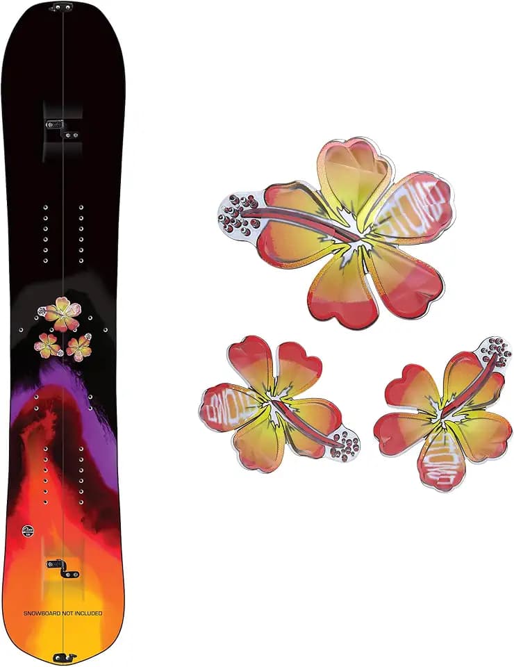 Stompgrip Premium Snowboard Stomp Pad | Hibiscus | 3D Collection | 3D Decal