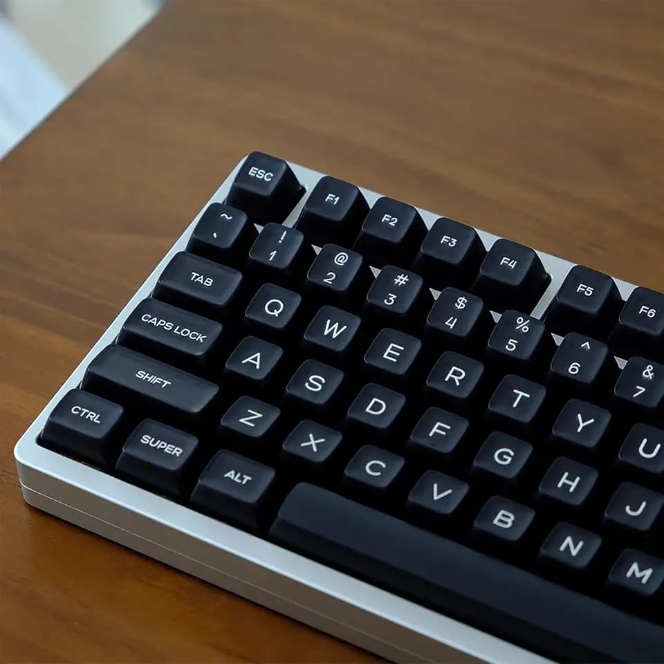 142 Tasten SA Profil PBT Doubleshot Schwarz Tastenkappen Translucent Keycap