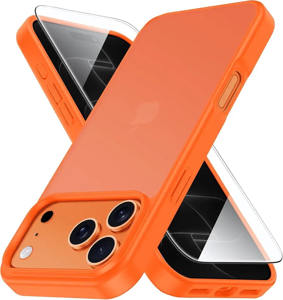 Yriklso Shockproof for iPhone 18 Pro Case/17 Pro Case, Orange