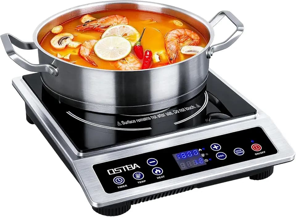 OSTBA Portable Induction Cooktop 1800W, Countertop Induction Burner