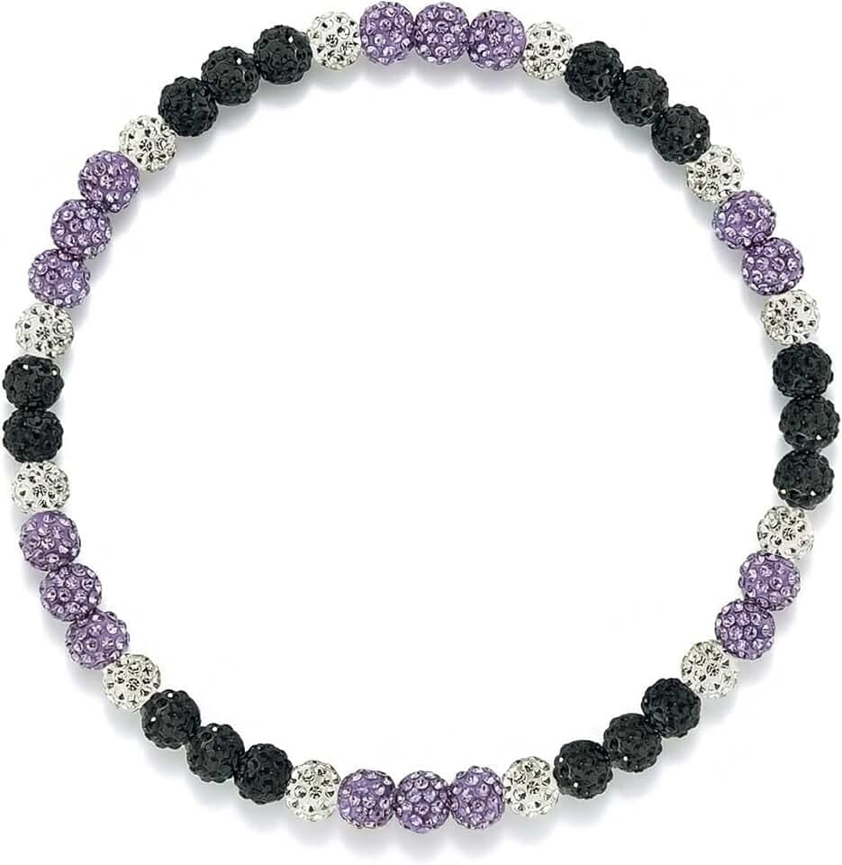 Baseball Necklace for Men with Bracelet, Rhinestone Beads
