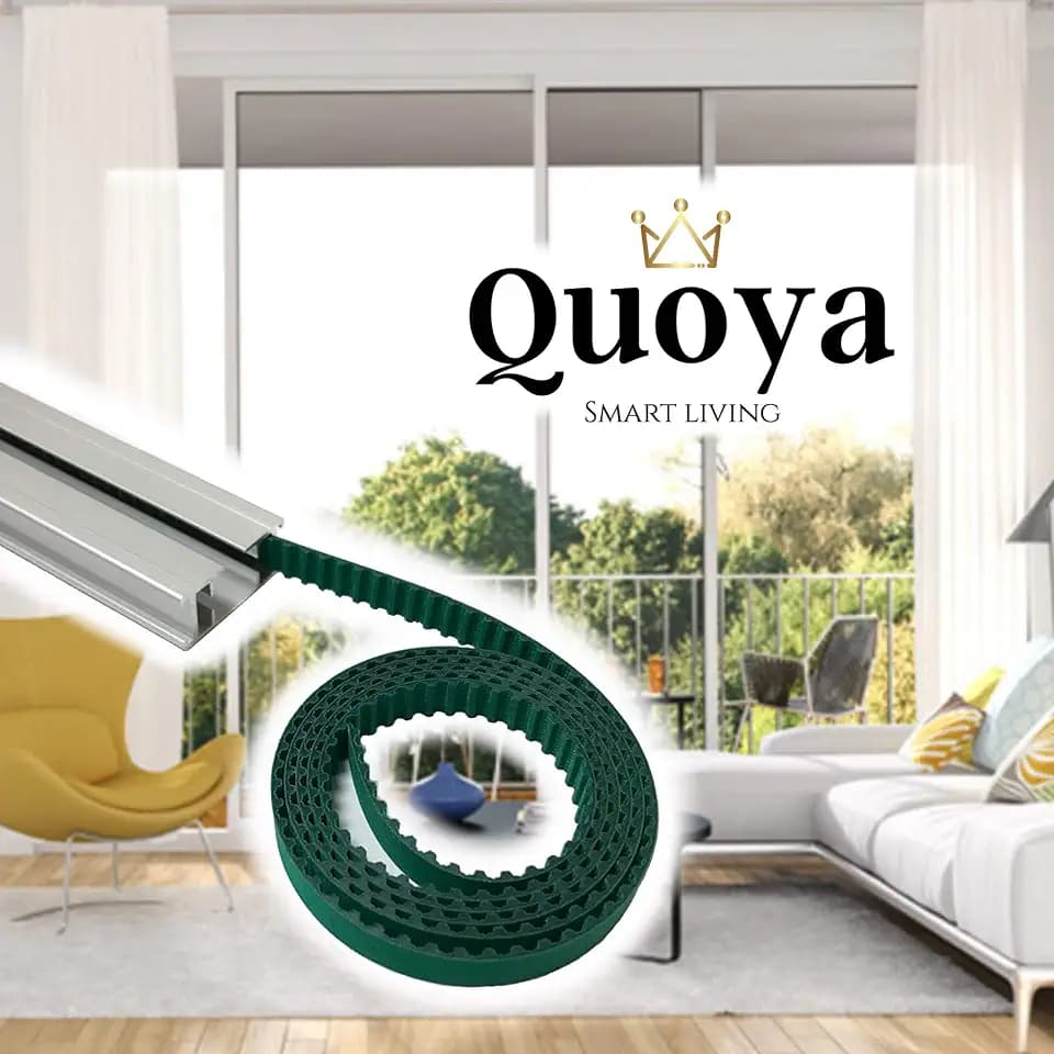 Quoya Replacement Drive Belt for QL500 Smart Electric Curtain Track – 14.4 m / 47 ft Toothed Curtain Track Belt (Does NOT Fit QL600 or AT5810)