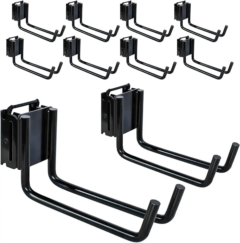 10-Pack E-Track Double-Fitting J Hooks, 2-Inch Wide x 6-Inch Deep