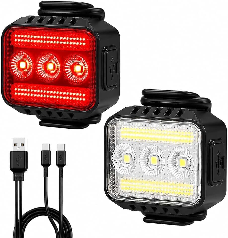 Bike Lights Front and Back Set for Night Riding,Rear Bicycle Light