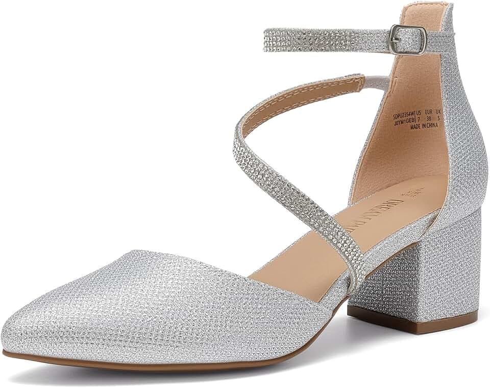 DREAM PAIRS Women's Dress Shoes Block Heels Pumps