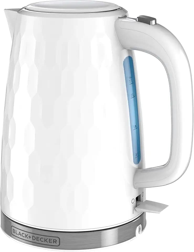 BLACK+DECKER 1.7L Cordless Electric Kettle, White