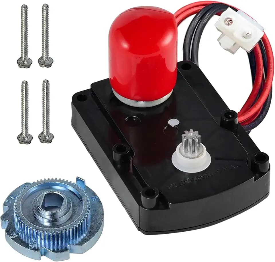 7286039 7281291 Water Softener Valve Motor with Gear 7283489 and Screws,Replaces OEM: 7384691 7384683 7234731 7368116 WS26X10021 WS26X21821 Fit for Softener System