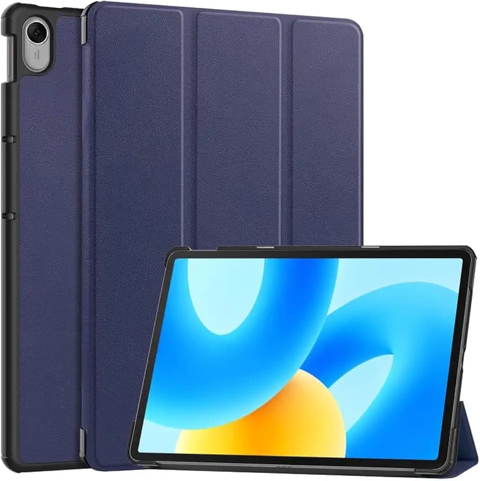 Für Huawei Matepad 11,5 Zoll Hülle, Tablet Hülle für Huawei Matepad 11,5 Zoll (2023) Trifold Stand Cover mit Stifthalter, Auto Sleep/Wake, Weiche PU Leder Schutzhülle, Blau