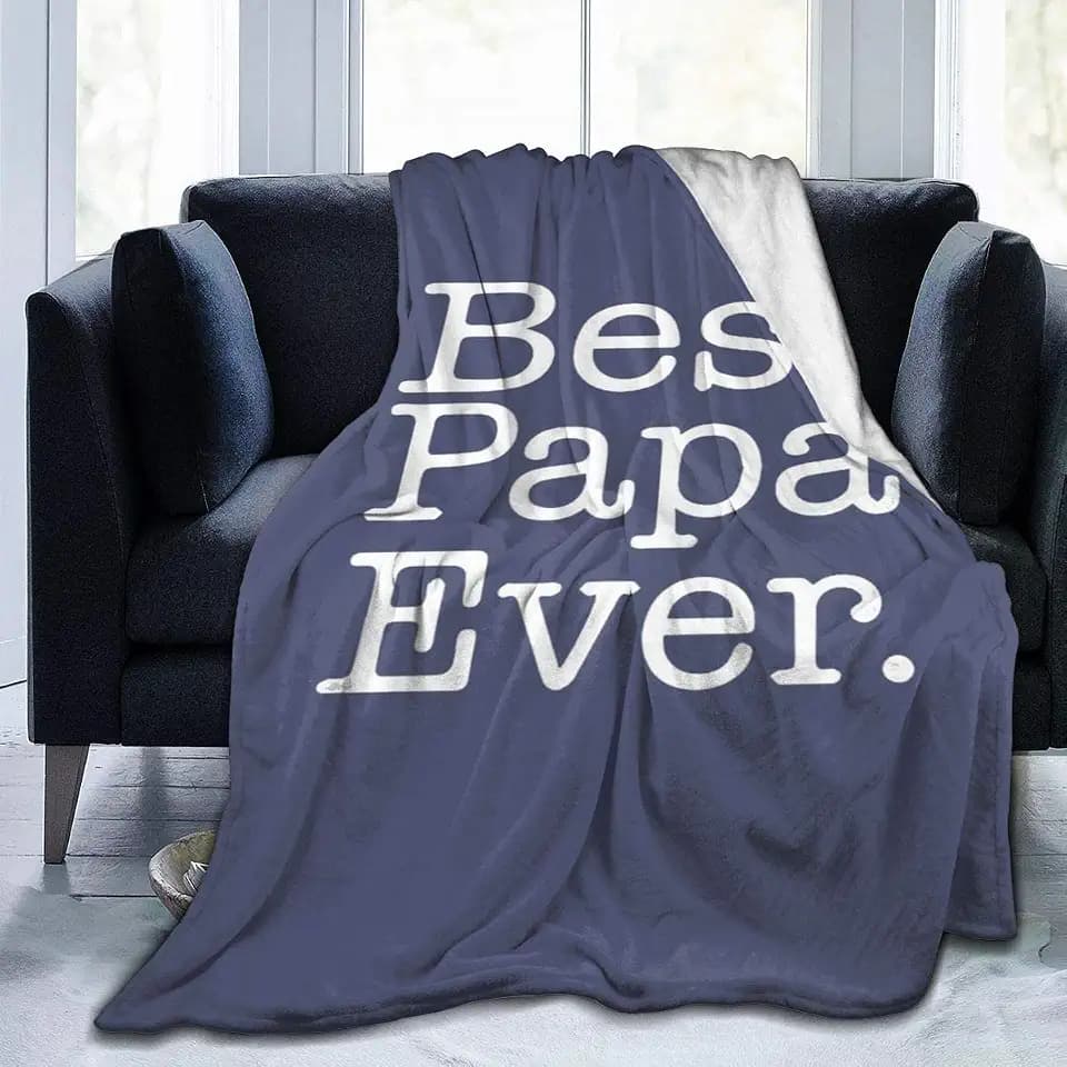 Papa Blanket Gifts for Papas Grandpa Dad Blanket Birthday Gifts