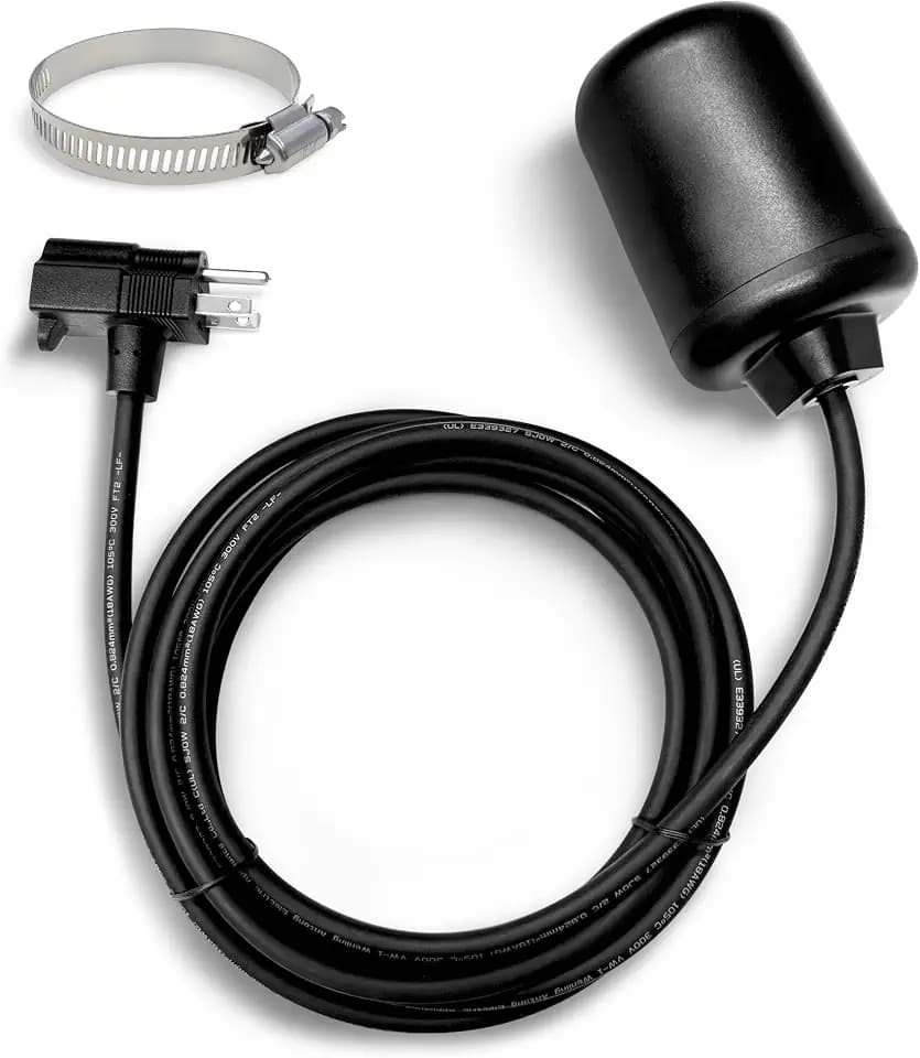 FLUENTPOWER Tethered Sump Pump Float Switch, 10 ft Cord