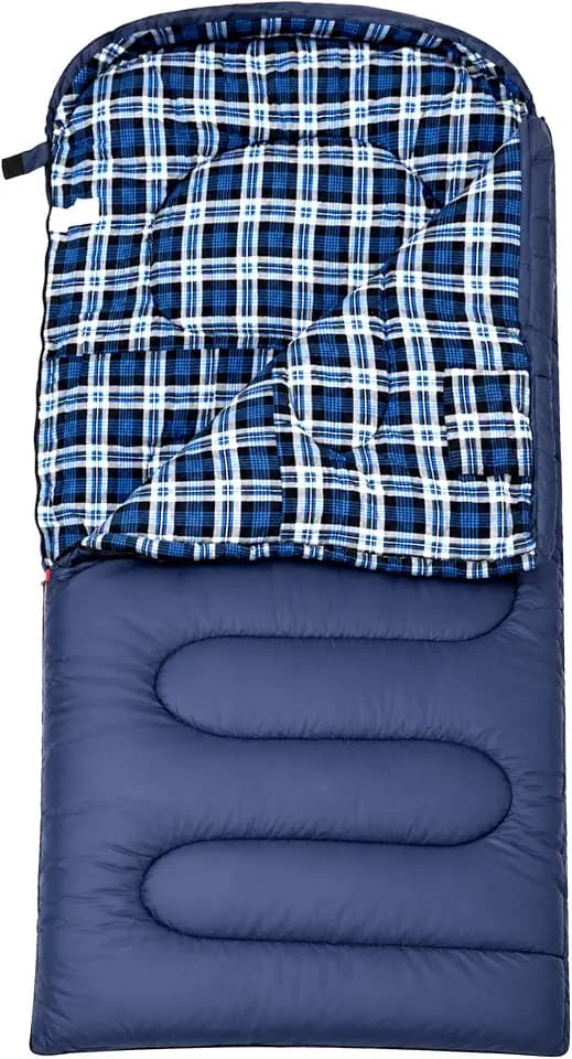 100% Cotton Flannel XXL 3-4 Season Sleeping Bags for Adults