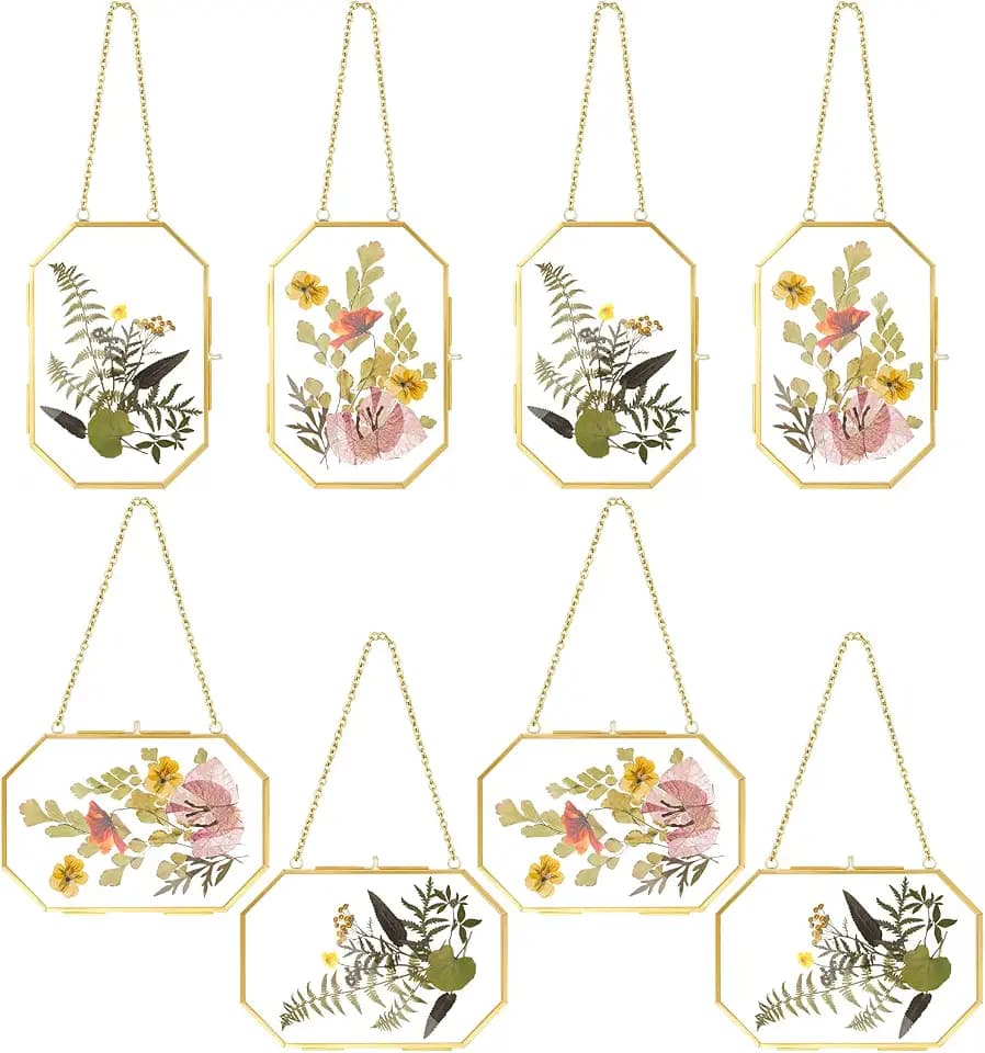 Spiareal 8 Pcs Pressed Flower Frame Glass for Dried Flower, 5 x 7 Inches