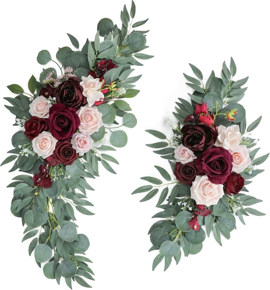 ponatia Artificial Wedding Arch Flowers Set of 2
