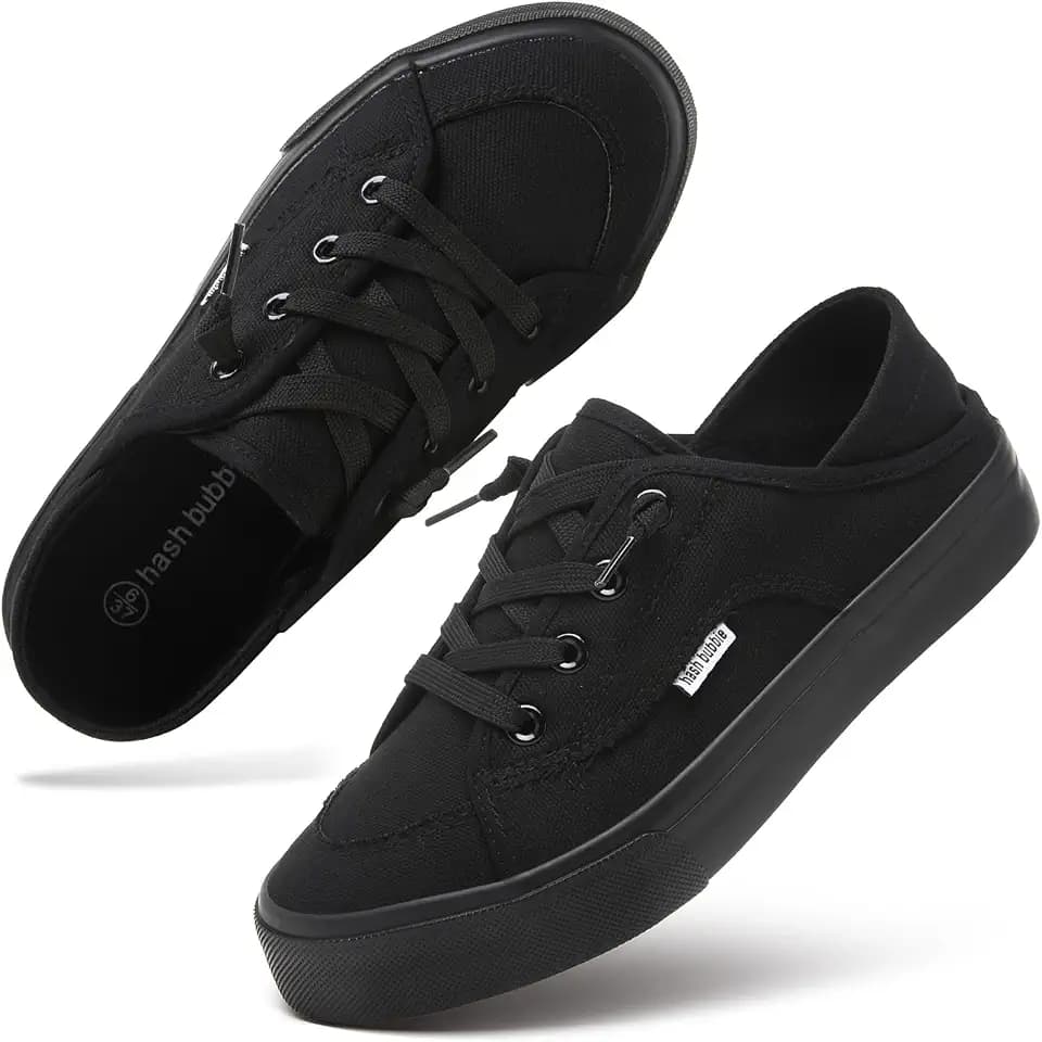 hash bubbie Women's Slip on Canvas Shoes Non Slip Fashion Sneakers Loafers