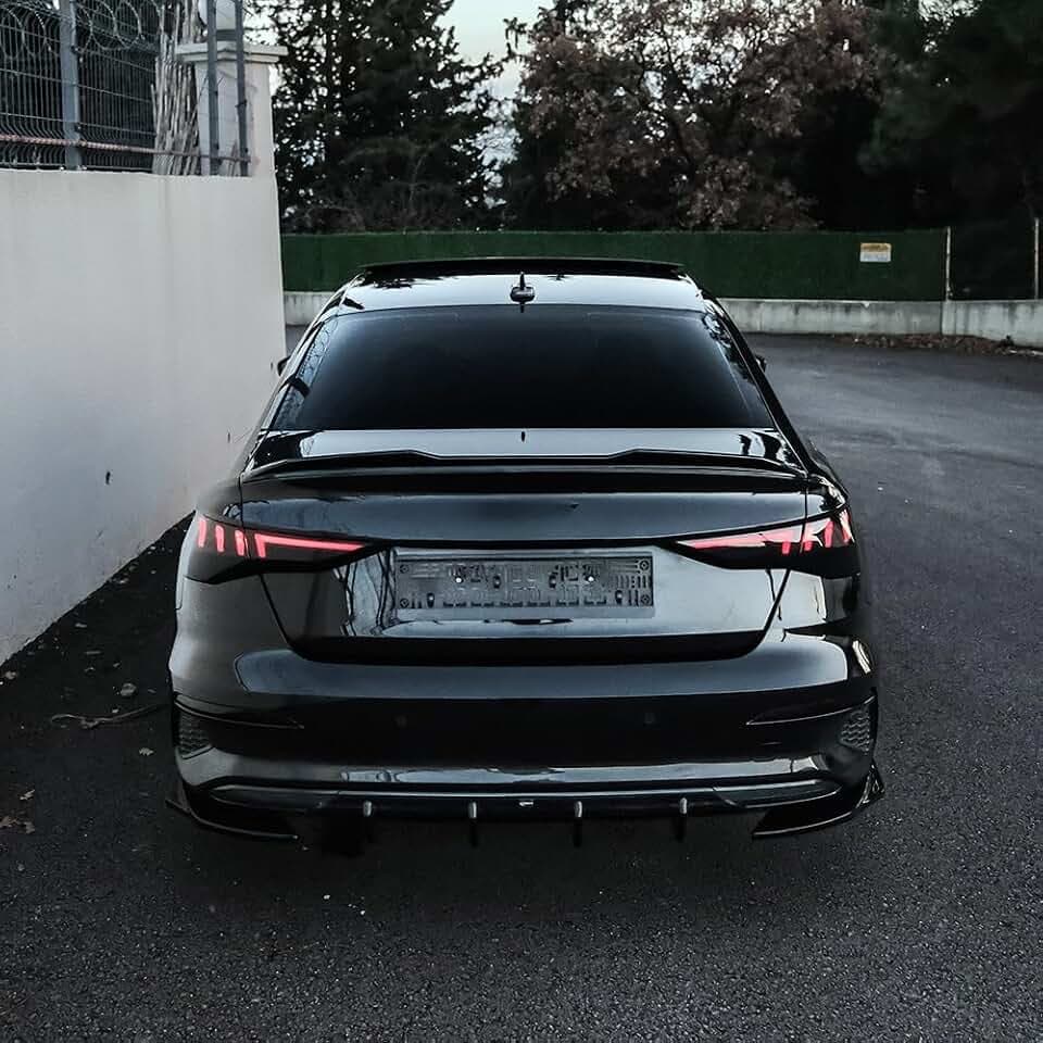 Hinten Splitter kompatibel mit Audi A3 8Y Limousine 2020–2024