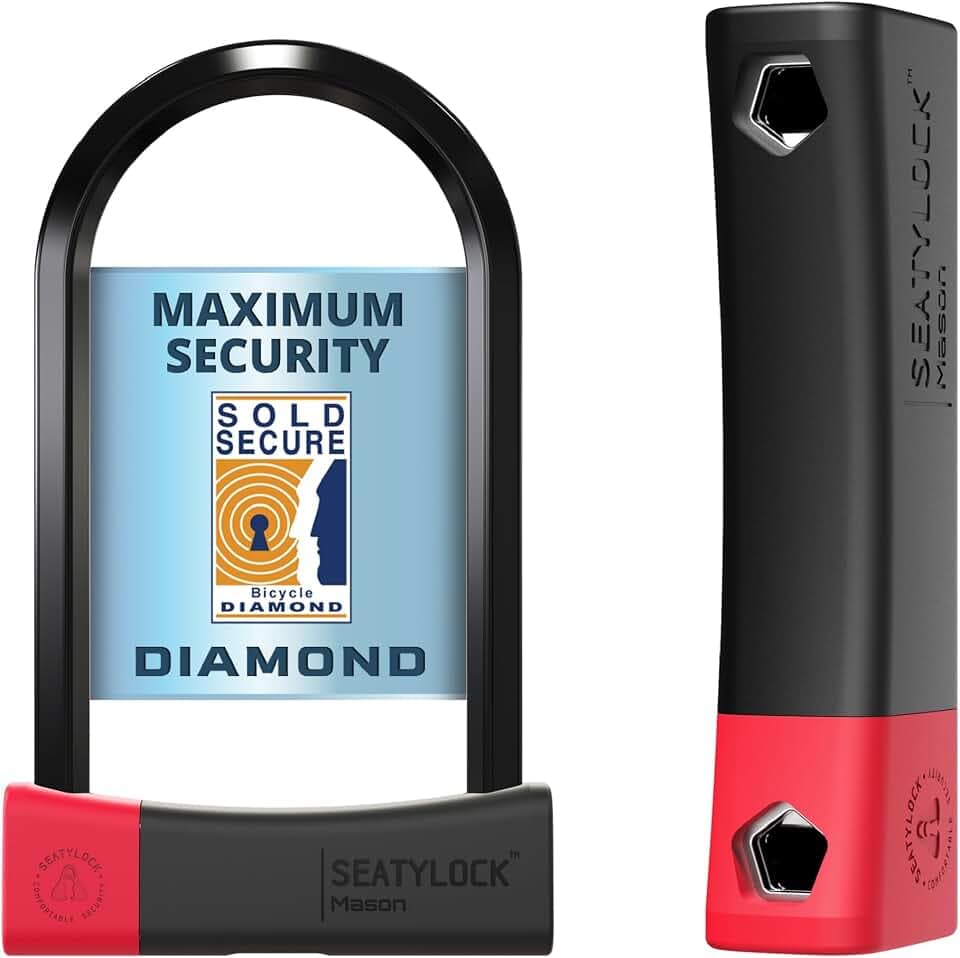 Seatylock Mason Lightweight Sold Secure Diamond Bike U Lock
