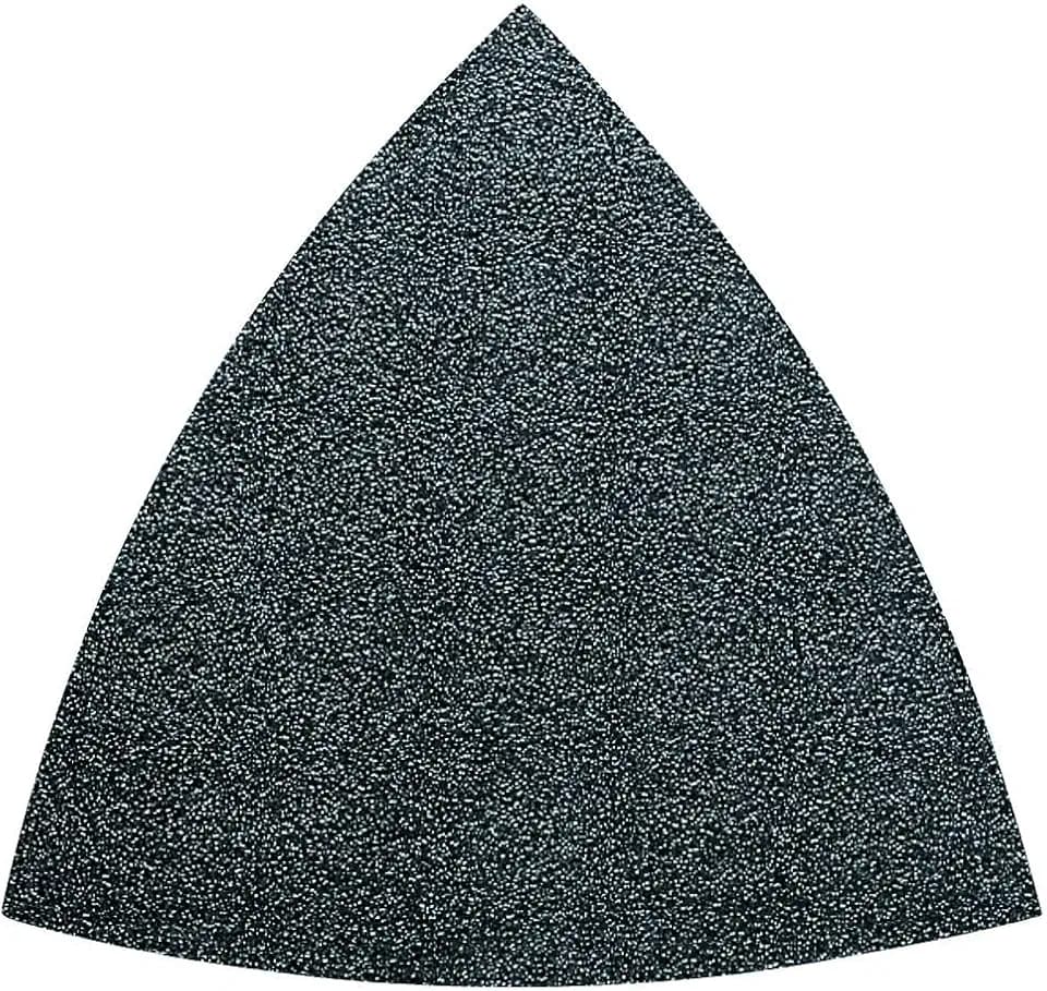 FEIN 35 Schleifblätter Zirkon Korn 80, Kantenlänge 80 mm, für extrem harten Oberflächen (Parkettlacke oder metall), ungelocht, für den Einsatz mit und ohne Staubabsaugung, Klettenschnellbefestigung.