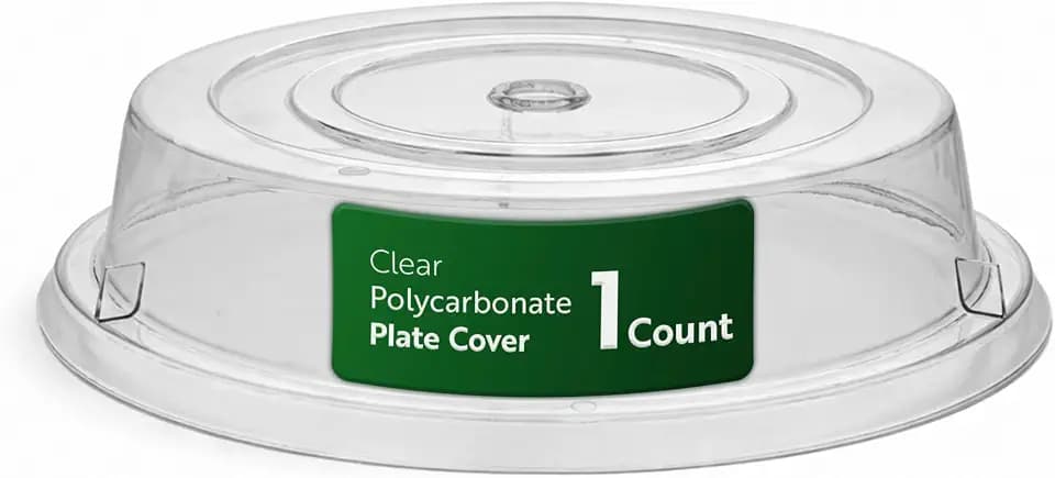 Restaurantware Polycarbonate Splatter - Cater Tek 11 in Food Lid, Easy Grip, Dishwasher Safe, Shatterproof, Freeze Safe - Plate Cover for Display, Catering, Restaurants, Transport