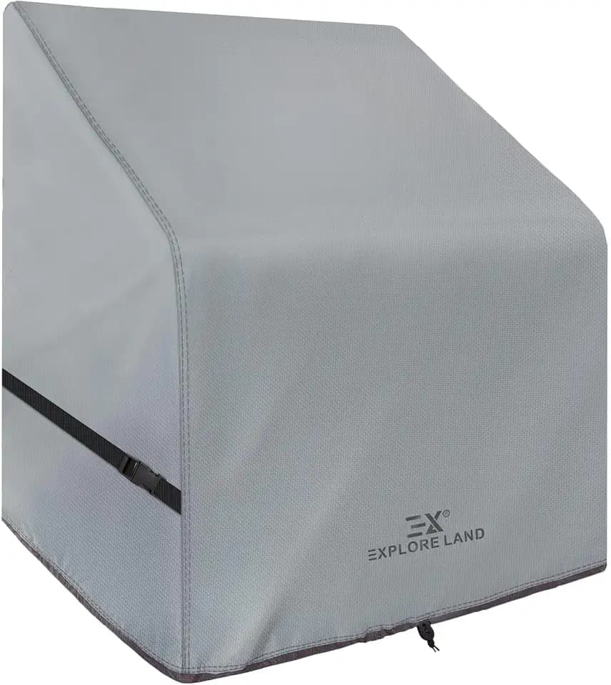 Explore Land Waterproof Boat Center Console Cover 40"W x 30"D x 44"H, Grey