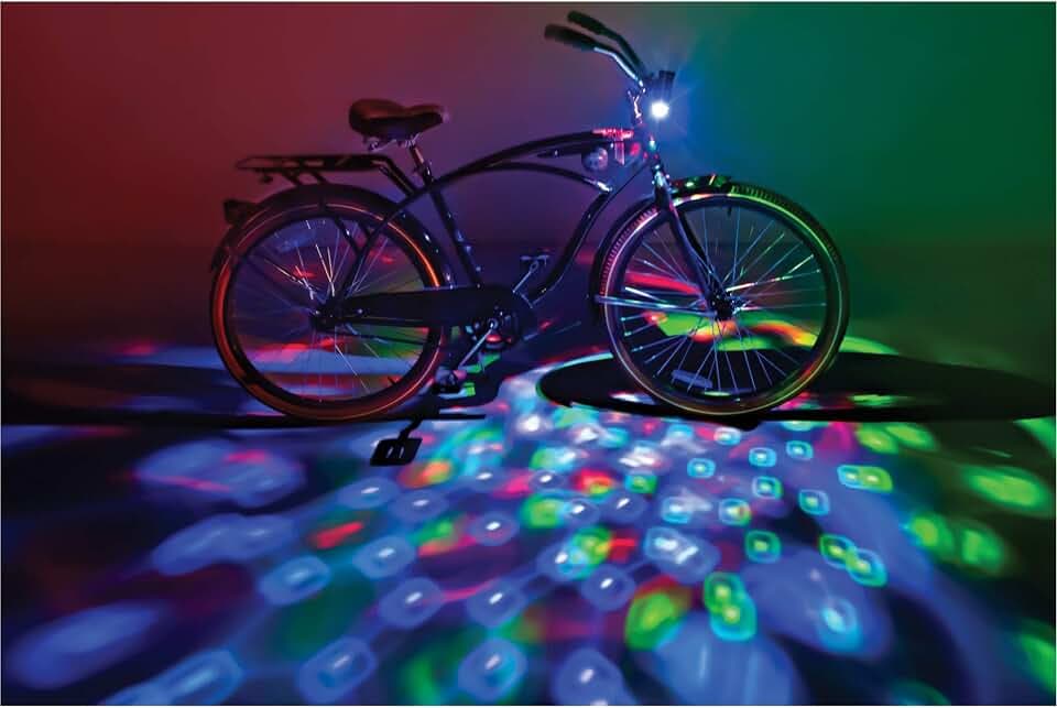 Brightz Disco Bike Lights, RGB LED Bicycle Light for Burning Man