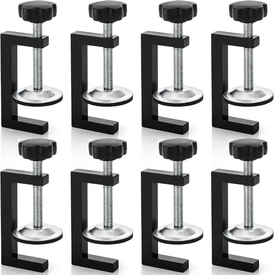 8 Piece Metal C Clamps, 2 Inch Heavy Duty G Clamp for Woodworking