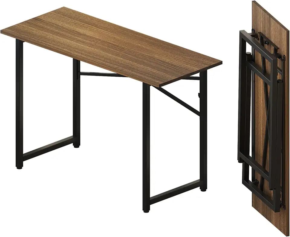 Lutown-Teen Folding Computer Desk 47 inch, Espresso