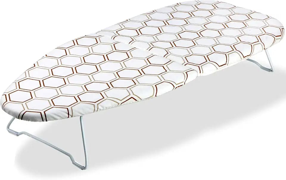 SheeChung Small Ironing Board 30"Lx12"W,Tabletop Iron Board with Mesh Metal