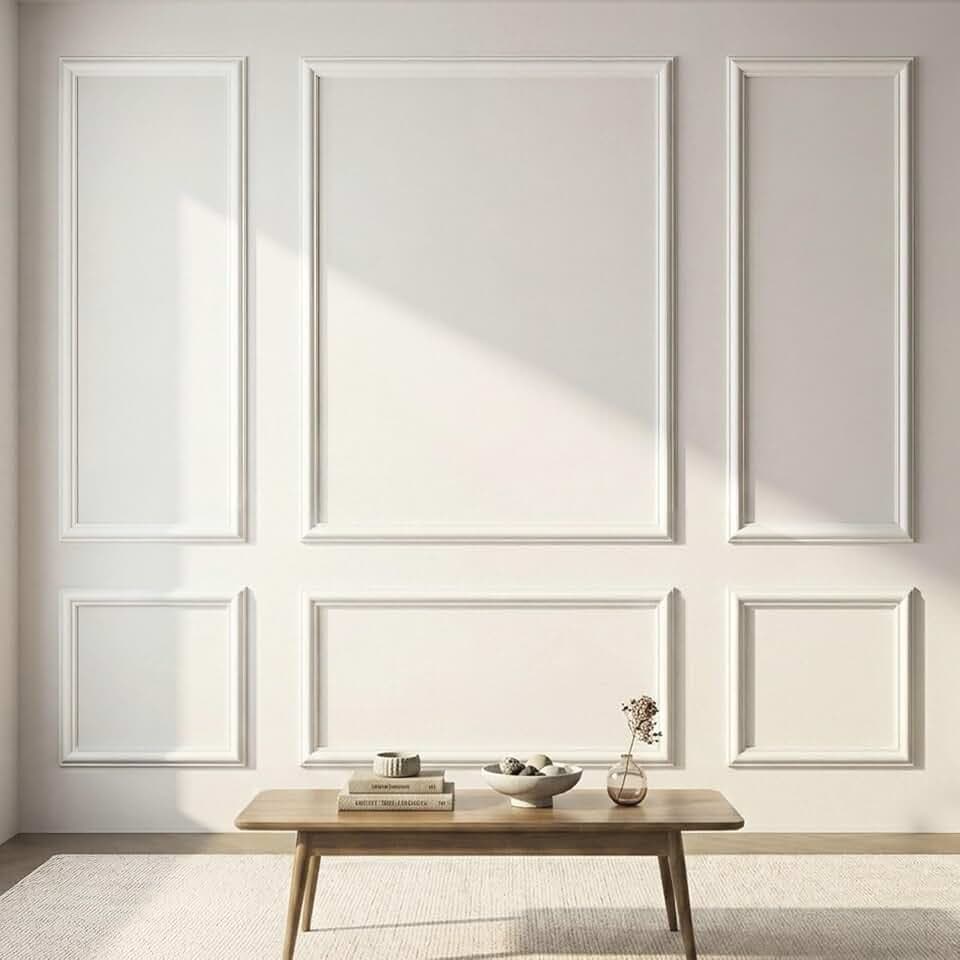 Pre-Cut Wall Molding Kit, 6 Pcs Wainscoting Panels