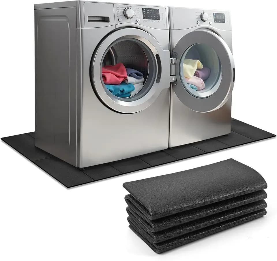 Thickened Under Washing Machine Mat 63" L x 29.5" W Shock Absorbing