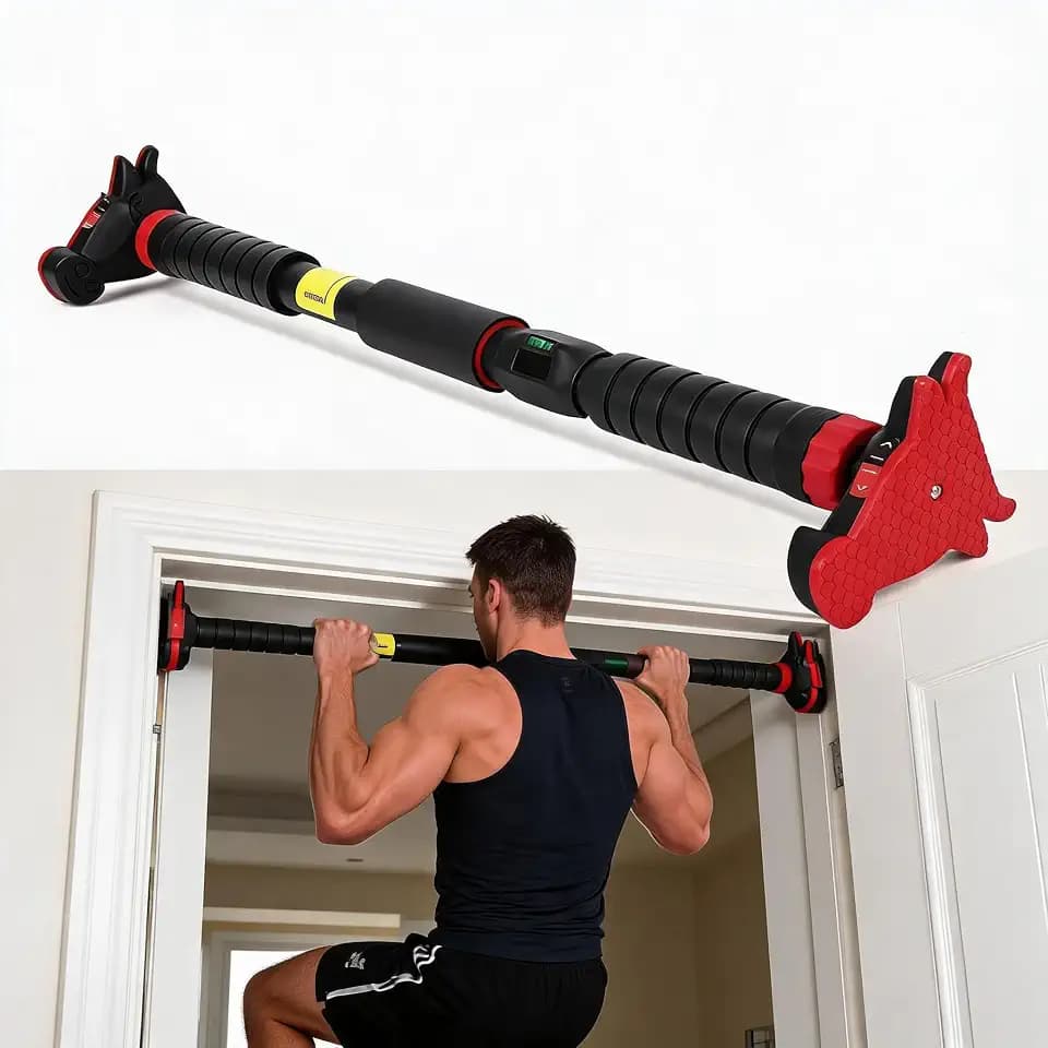 Garvee Pull Up Bar for Doorway,Adjustable Chin Up Bar for with Level Meter