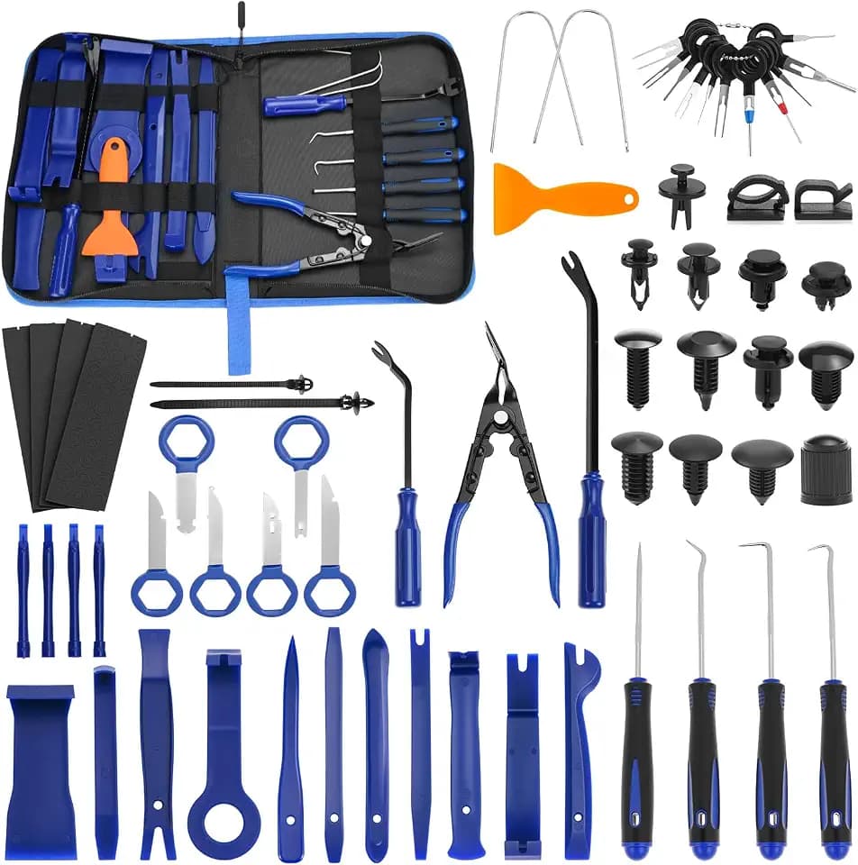 QWORK® 330 Stück Auto Demontage Werkzeuge Set, Auto Innenverkleidung Installationswerkzeug, Innen-Verkleidung Hebelwerkzeug