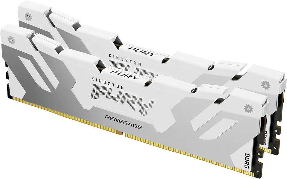 Kingston FURY Renegade DDR5 RGB Silber/Weiß XMP 48GB (2x24GB) 8400MT/s CL40 CUDIMM Desktop Gaming Speicher Kit mit 2 - KF584CU40RWAK2-48