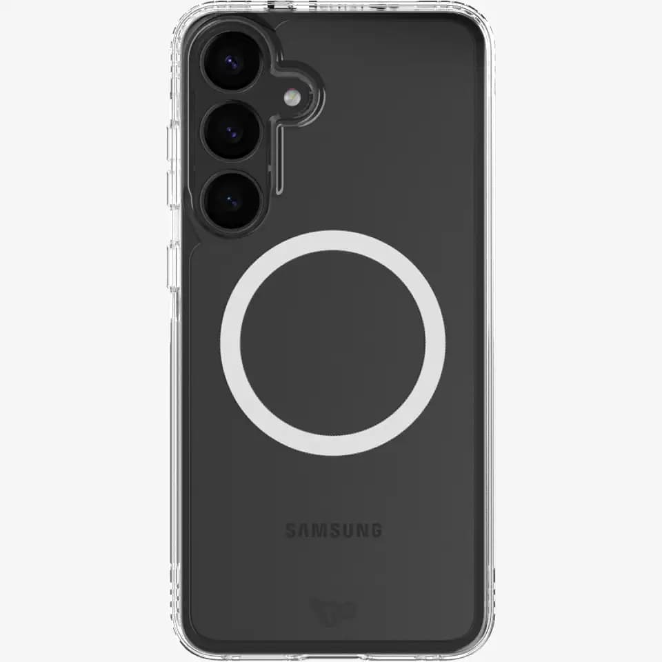 tech21 EvoClear Hülle für Samsung Galaxy S25 - mit Magneten - Transparent