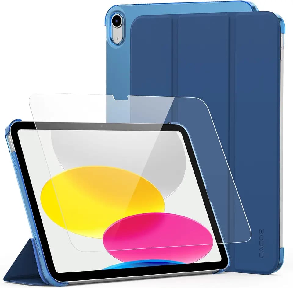 CACOE Hülle für iPad (A16) 11./10. Generation (2025/2022) mit Schutzfolie