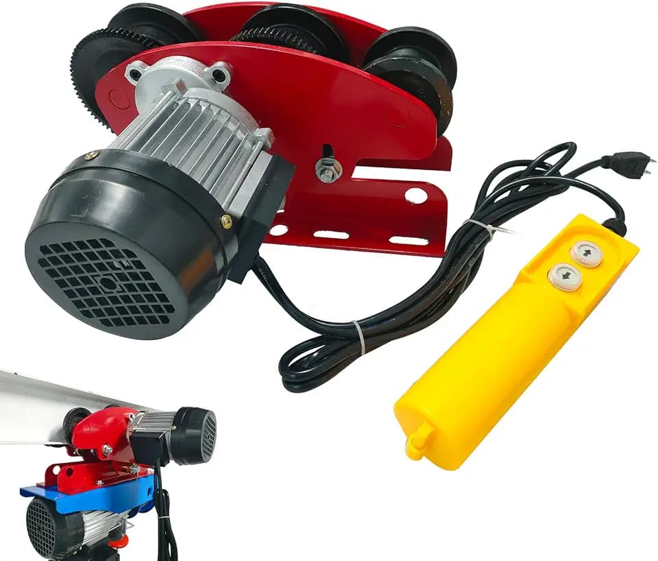 Electric Trolley for Power Hoist,2204 LBS I Beam Trolley 2.68in-4.33in Adjustable Flange Heavy Duty System Trolley for Electric Hoists PA200-PA1000,Perfect for Gantry Cranes,Warehouse Garage