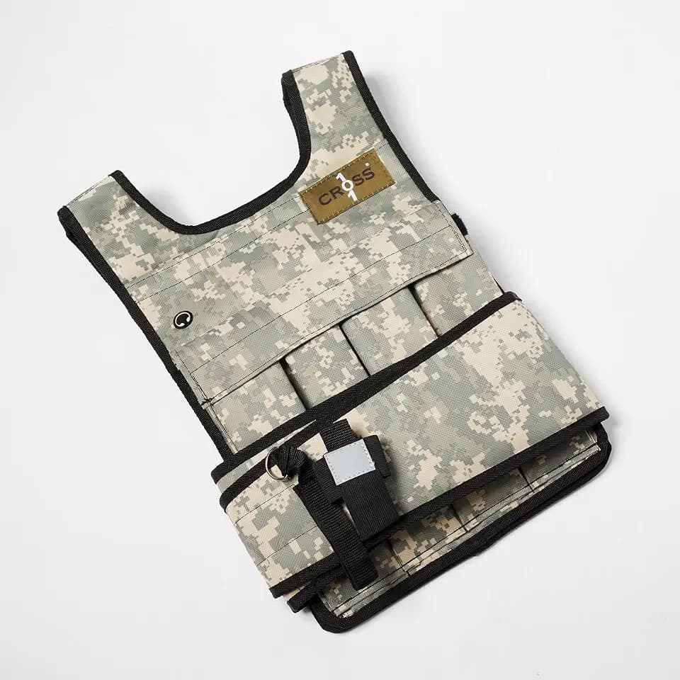 CROSS101 20LBS - 140LBS Adjustable Weighted Vest With Shoulder Pads Option for Men and Women
