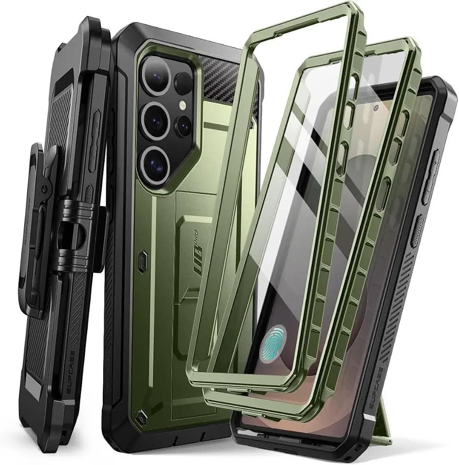 SUPCASE for Samsung Galaxy S25 Ultra Case with Screen Protector, Green