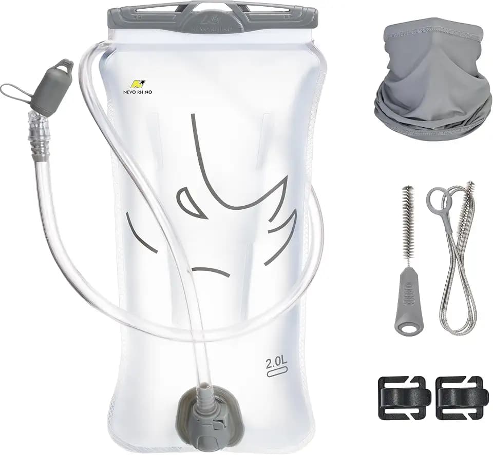 N NEVO RHINO Water Bladder 1L- 1.5L- 2L, Hydration Bladder for Running Vest