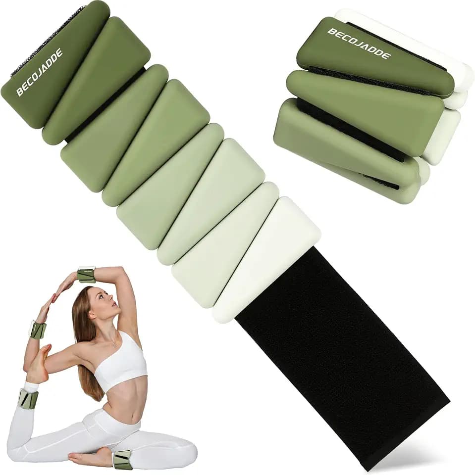 Ankle Weights for Women Adjustable Wrist Weights Set of 2 (1 lb/2 lb Each)