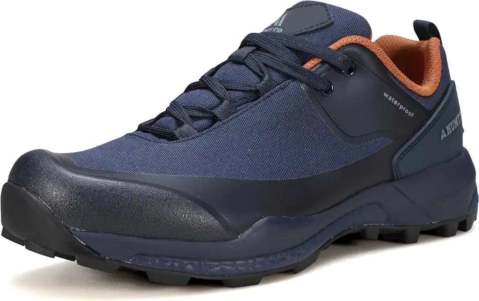 HUMTTO Men's All-Terrain Waterproof Hiking Shoes Lightweight Breathable Anti Slip Outdoor Trekking Trails Shoes