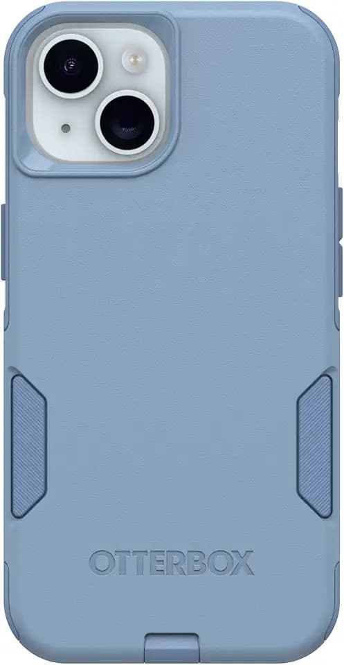 OtterBox iPhone 17e, 16e, 15, 14, & 13 Commuter Series Case - Crisp Denim (Blue), Pocket-Friendly, with Port Protection - Thin & Protective iPhone Case, Dual-Layer, Impact Absorbing iPhone Case