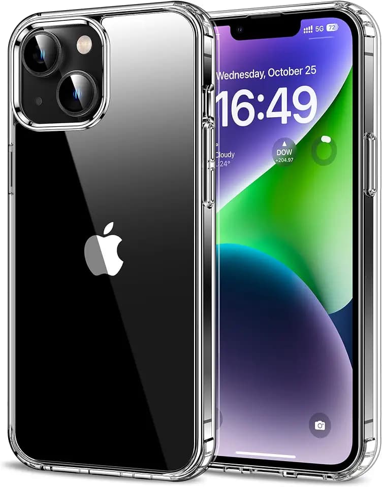 HOOMIL Case for iPhone 14 Plus, Anti-Yellowing, Crystal Clear