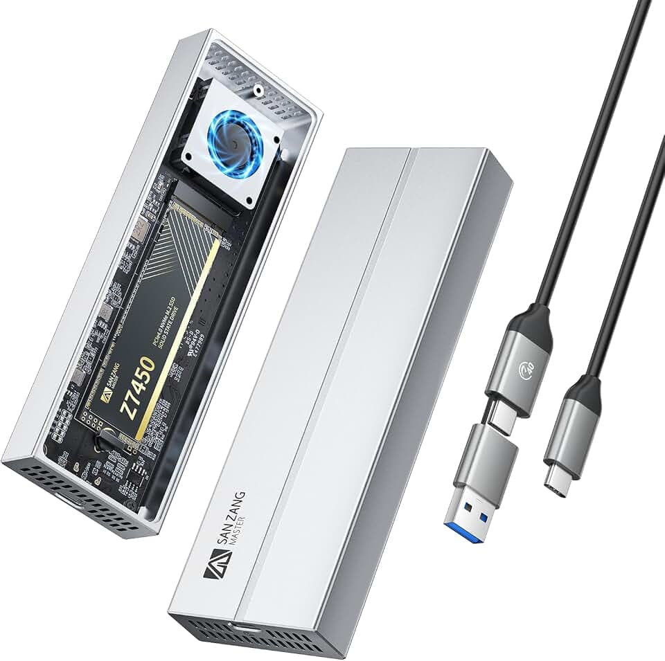 SAN ZANG MASTER USB 4 M2 Enclosure 40Gbps NVMe Enclosure