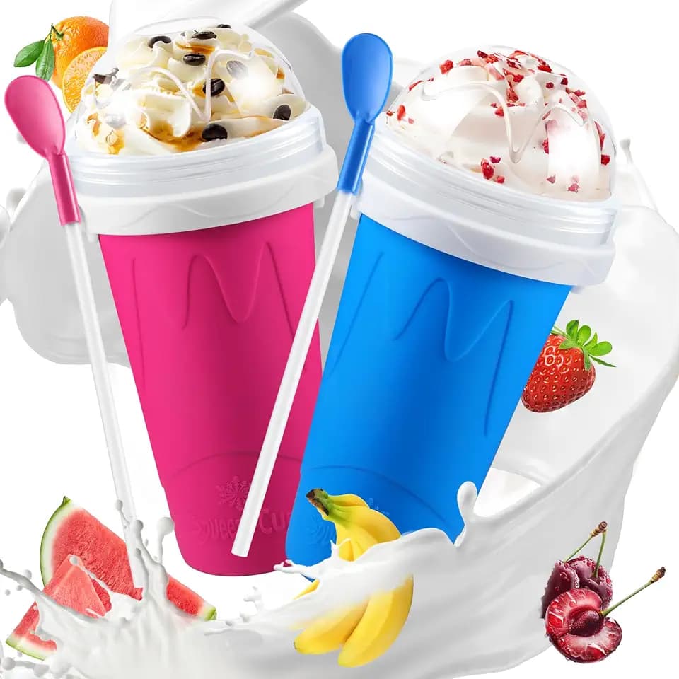 RELPOM Slushie Cup, Cool Stuff Summer Things Gadgets,2 Pack