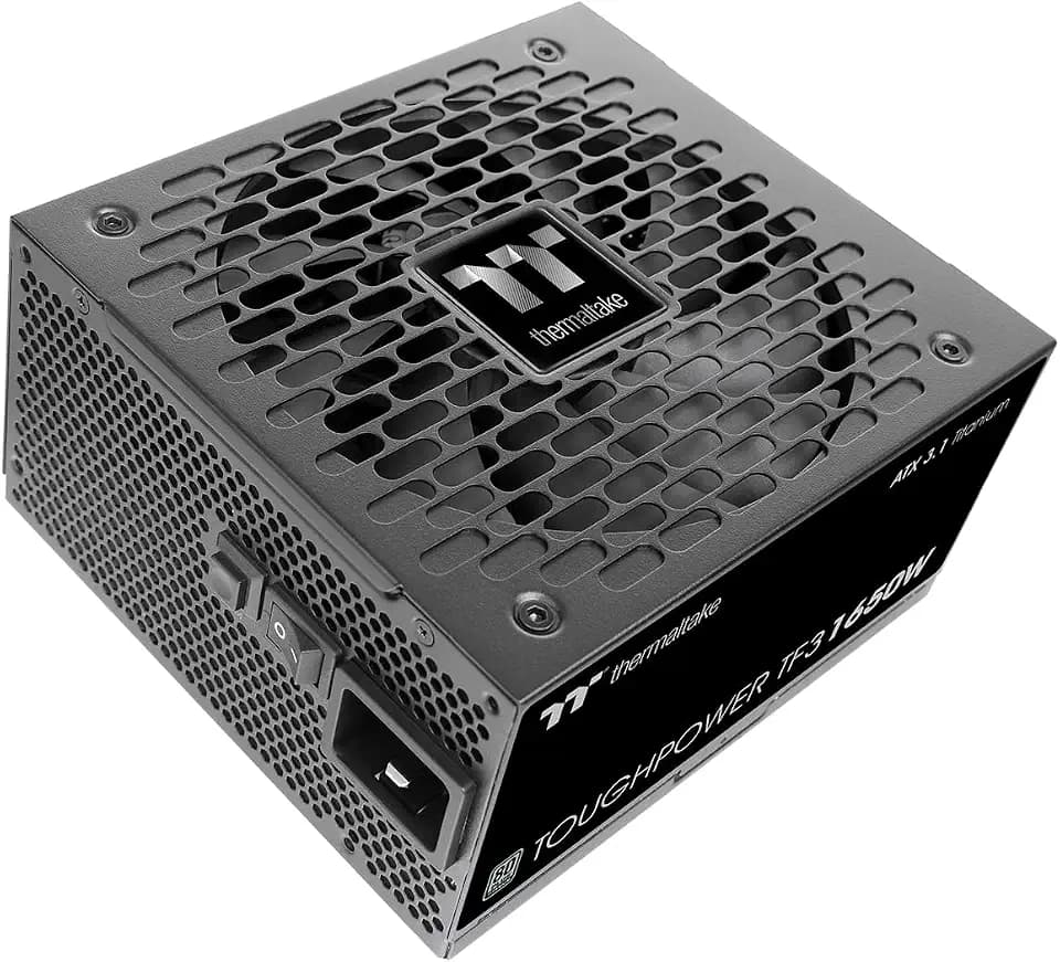 Thermaltake Toughpower TF3 1550W | ATX 3.1 | PCIe Gen 5.1 12V-2x6-Anschluss | Turbo-Lüfter-Funktion | Low Profile Kabel | 80Plus Titanium Zertifiziert | extra Jumper | Modular