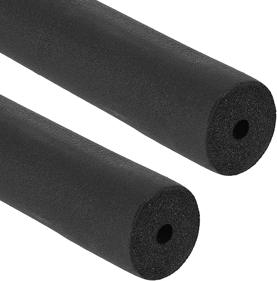 PATIKIL Pipe Insulation Foam Tube 1/4" ID x 6.6Ft x 0.59" Black 2 Pcs